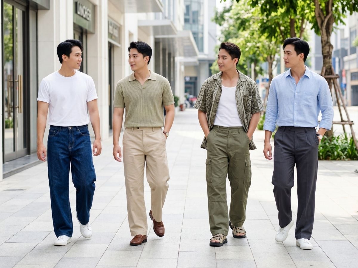 Quần ống rộng dẫn đầu phong cách hiện đại