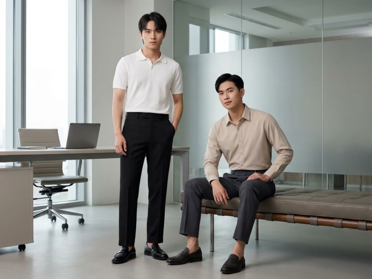 Quần tây nam cạp cao