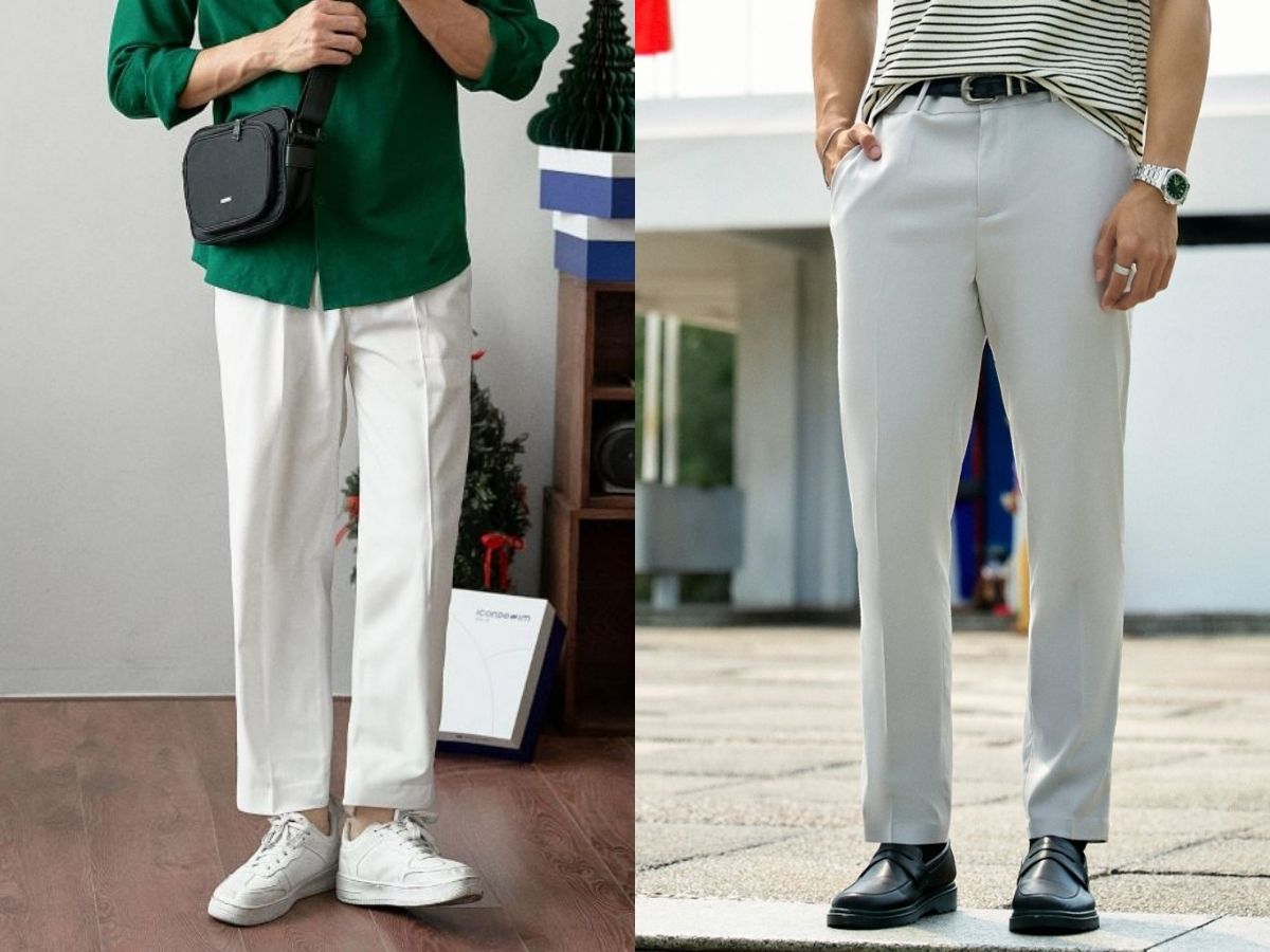 Quần âu nam ống đứng phù hợp mọi dáng người
