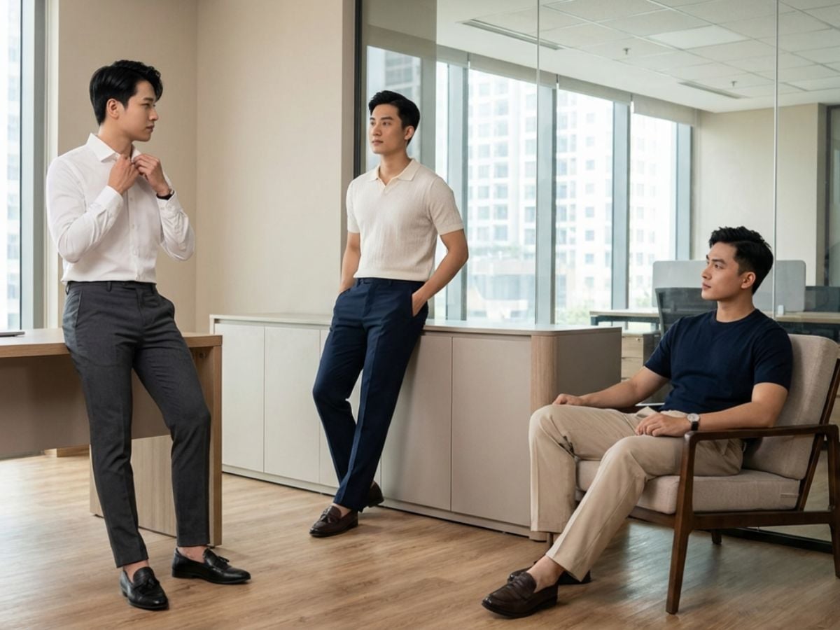 Quần tây là items không thể thiếu trong tủ đồ nam giới hiện đại