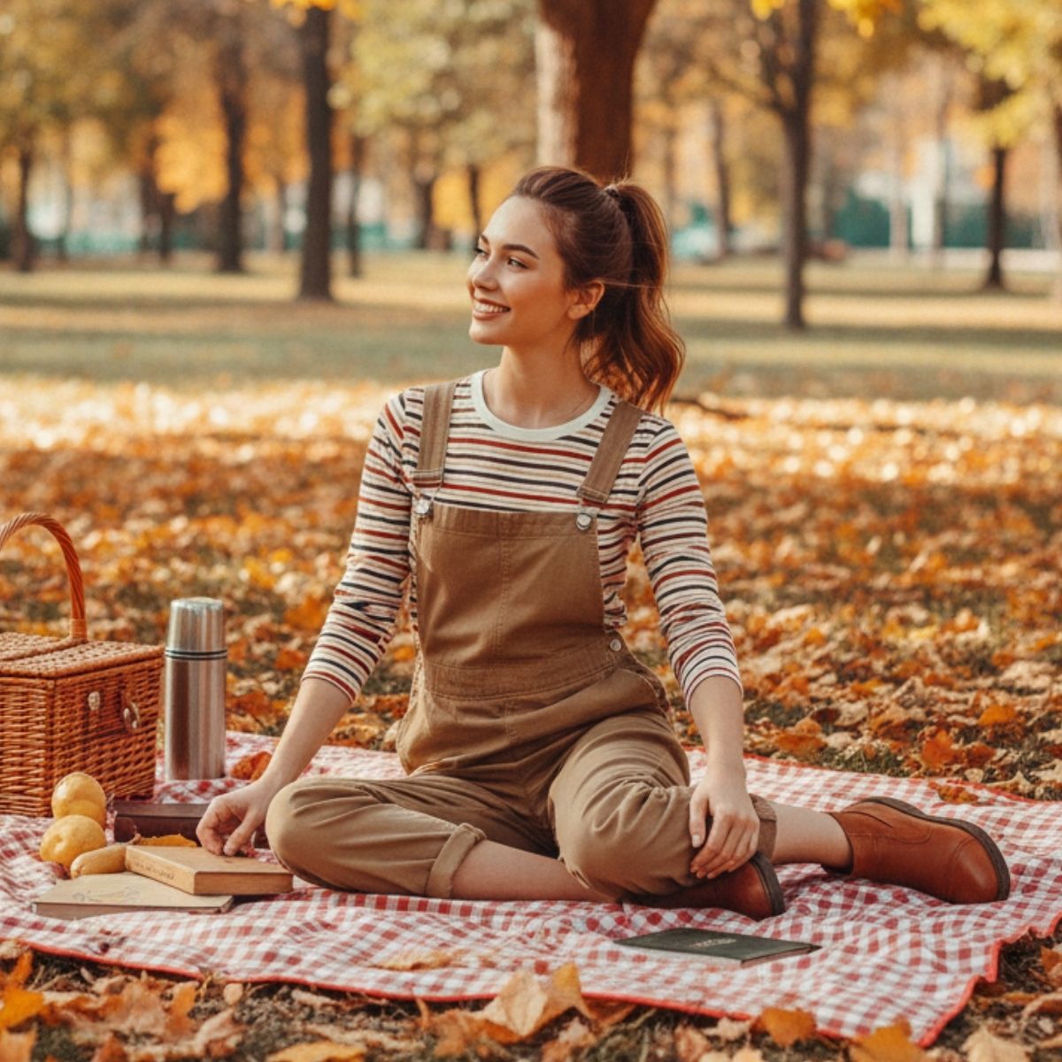 Set đồ mùa thu đẹp đi picnic