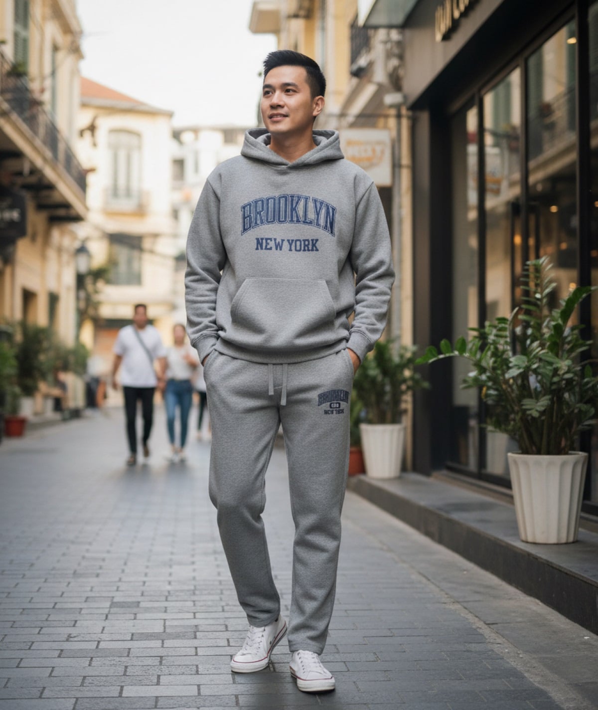 Set Đồ Nỉ Cào Nam New York Cozy Form Regular