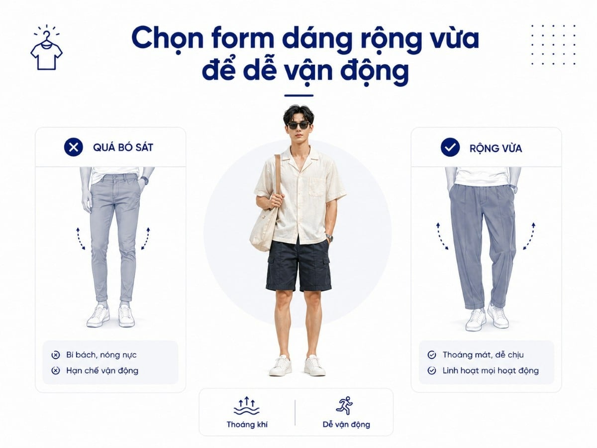 Ưu tiên form dáng rộng cho mùa hè