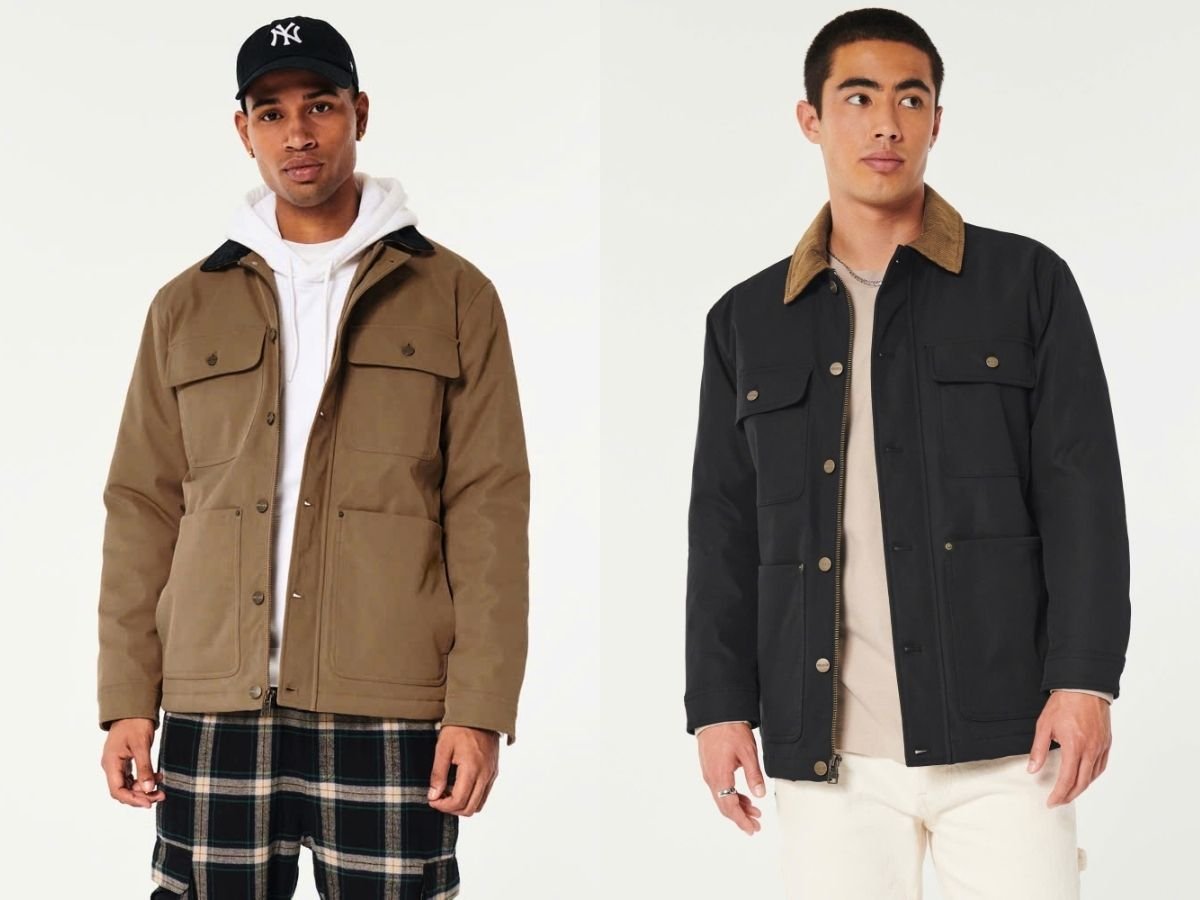 Phối áo khoác denim và áo sơ mi flannel