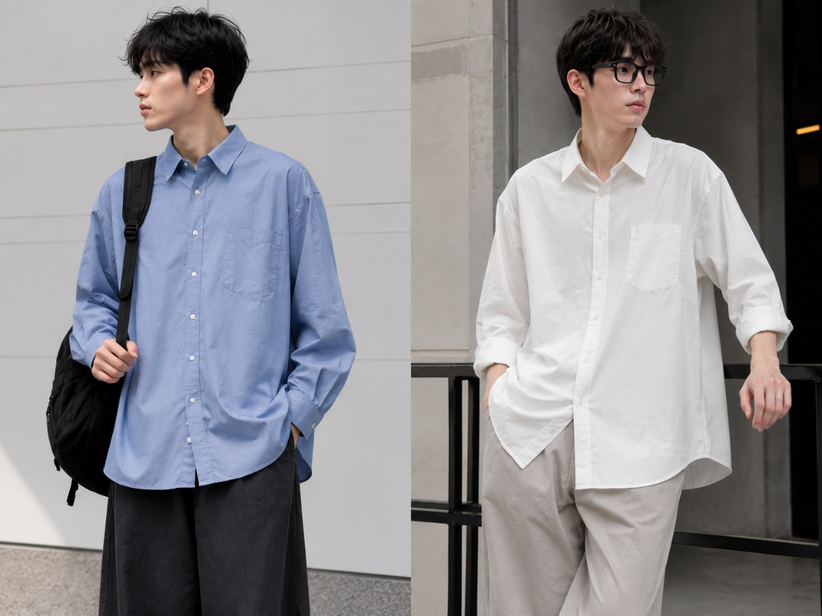 Sơ mi oversize nam mang lại vẻ ngoài phóng khoáng