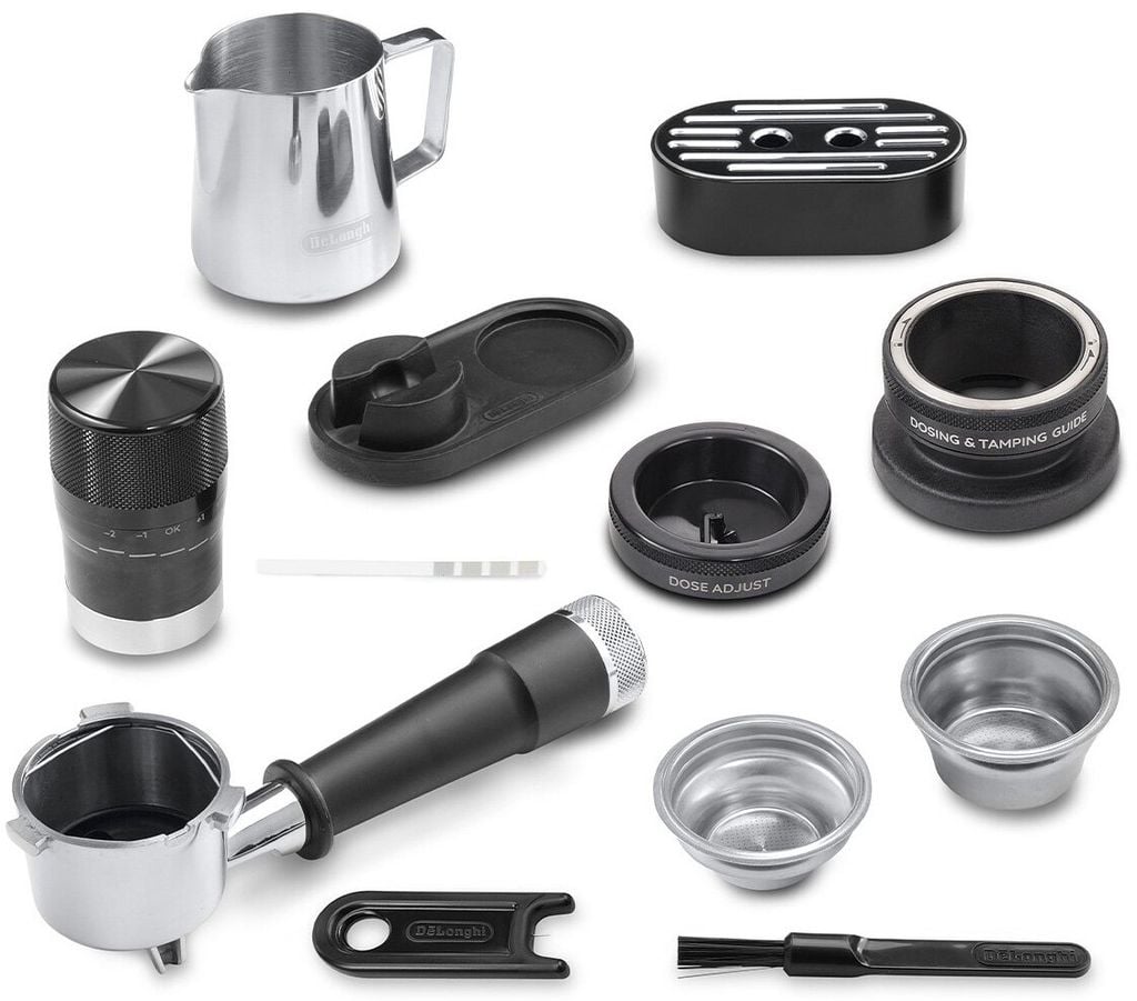 Bộ phụ kiện máy pha cafe tại nhà Delonghi EC9455 M La Specialista Touch Metal