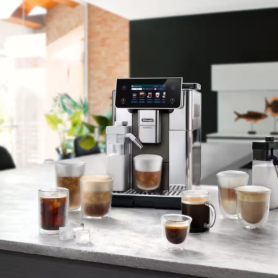 Máy pha cà phê tại nhà Delonghi PrimaDonna Aromatic Fully Automatic Espresso Machine ECAM 630 65 TSM