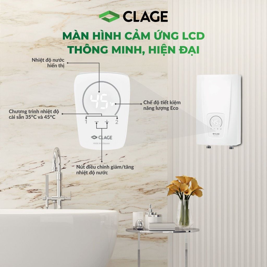 Máy làm nước nóng tắm CLAGE CEX9 Plus