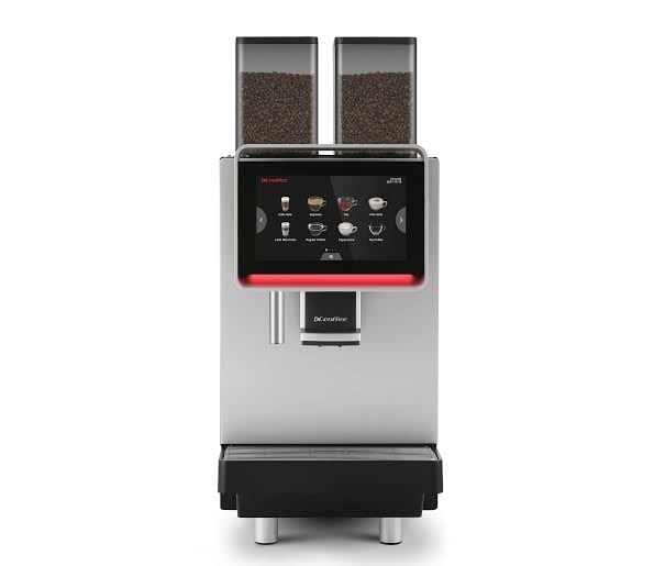 2 hộc chứa hạt dung tích lớn của máy pha cà phê quán Dr.Coffee F2 H