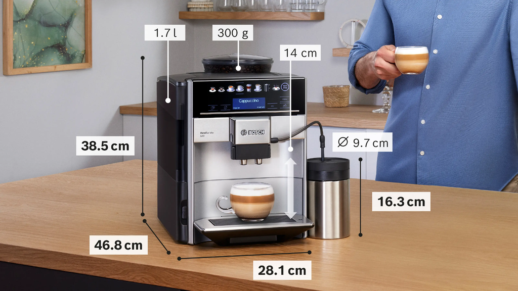 Máy pha cà phê tại nhà Bosch vero barista TIS65621RW