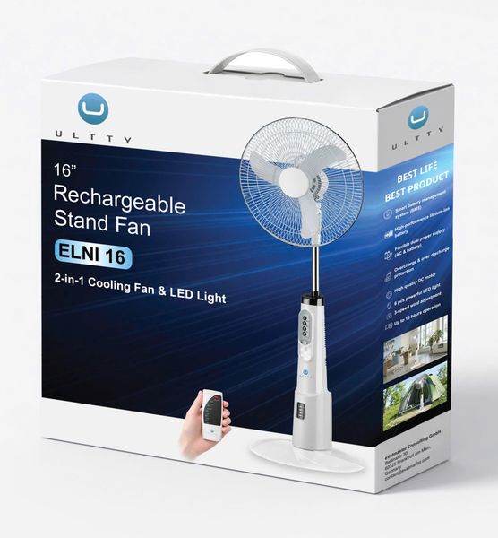 Quạt tích điện pin trâu - quạt tích điện văn phòng U Ultty Elni 16