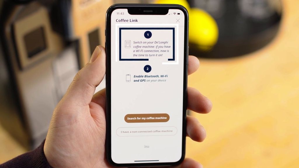ứng dụng Coffee Link của máy pha cà phê rang xay gia đình Delonghi ECAM45065S
