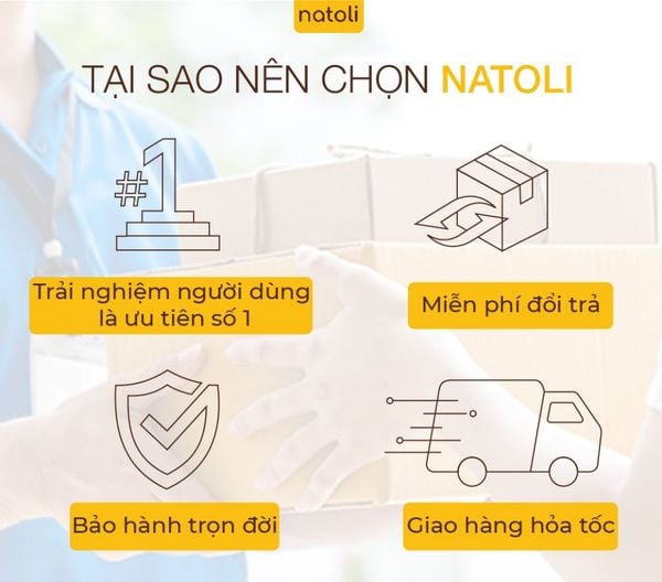 Túi đeo chéo da cầm tay nhiều ngăn brand NATOLI