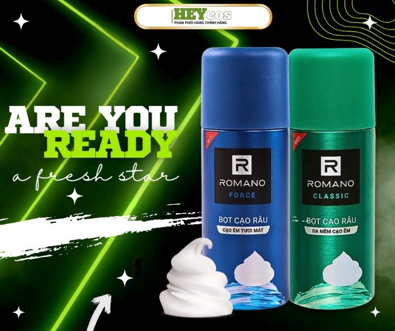 ✨ Romano Bọt Cạo Râu – Bí quyết cho phái mạnh tự tin mỗi ngày 💪