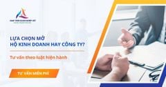 Chọn mở hộ kinh doanh hay công ty sẽ có lợi hơn?