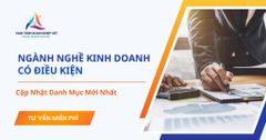 Cập nhật danh mục ngành nghề kinh doanh có điều kiện 2026