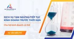 Dịch vụ tạm ngừng/tiếp tục kinh doanh trước thời hạn cho HKD