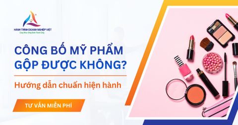Công bố mỹ phẩm có gộp công bố chung được không?