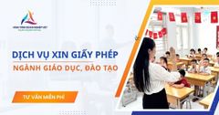 Dịch vụ xin giấy phép con ngành giáo dục, đào tạo