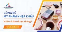 Hộ kinh doanh có được công bố mỹ phẩm nhập khẩu không?