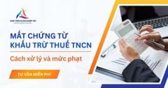 Mất chứng từ khấu trừ thuế TNCN: Cách xử lý và mức phạt quy định