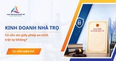 Nhà trọ có cần xin giấy phép an ninh trật tự không?
