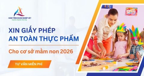 Quy trình xin giấy phép an toàn thực phẩm cho cơ sở mầm non từ A-Z