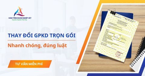 Dịch vụ thay đổi giấy phép kinh doanh trọn gói cho doanh nghiệp