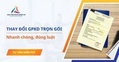 Dịch vụ thay đổi giấy phép kinh doanh trọn gói cho doanh nghiệp
