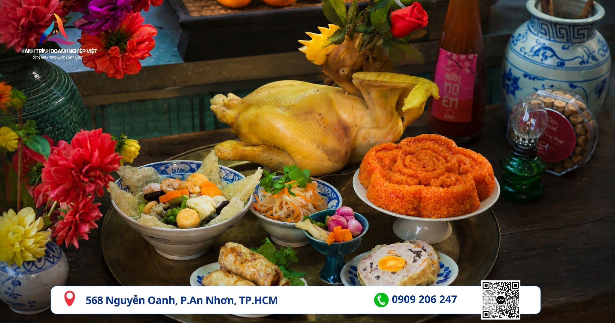 Mâm lễ Vu Lan cúng thần linh và gia tiên