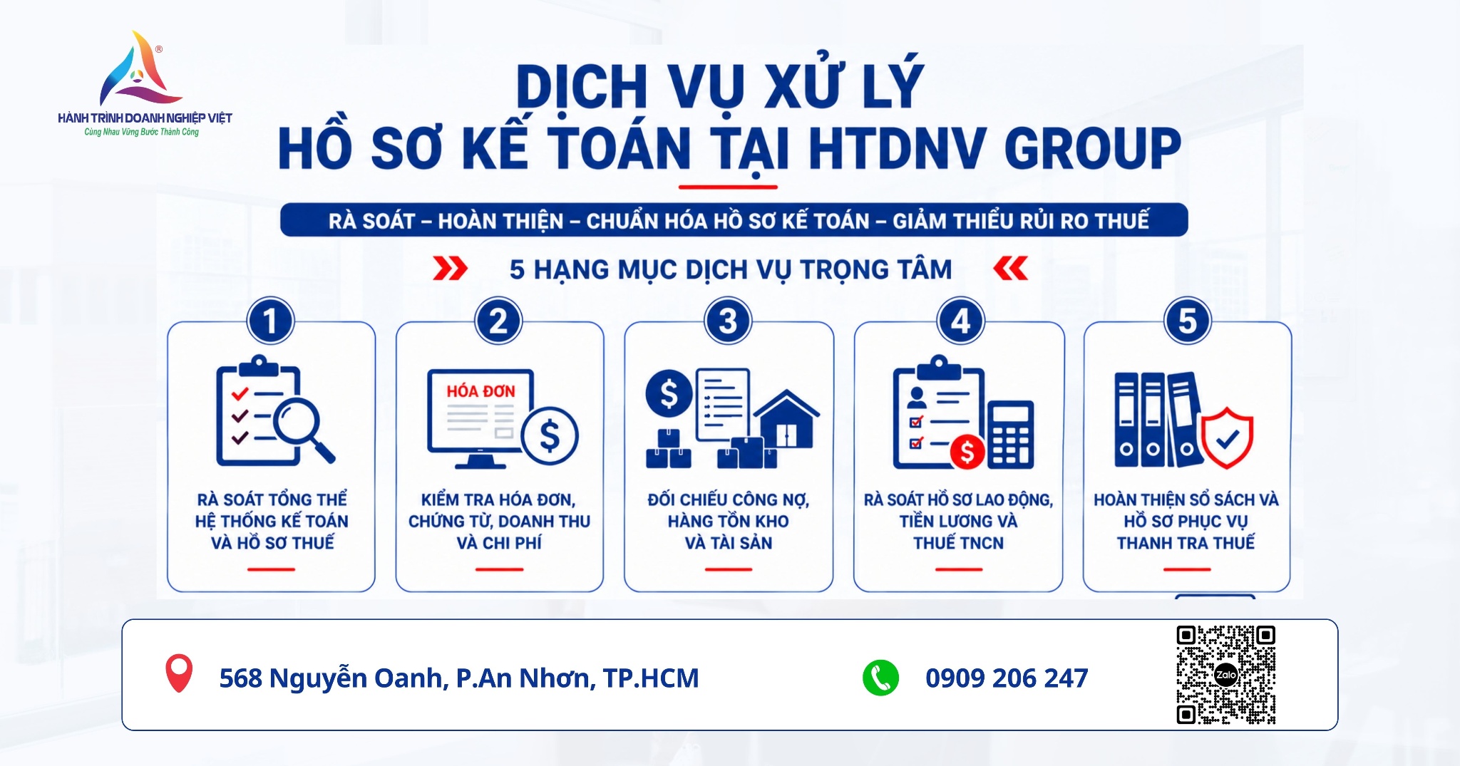 Dịch vụ xử lý hồ sơ kế toán – Rà soát, hoàn thiện sổ sách kế toán chuyên nghiệp