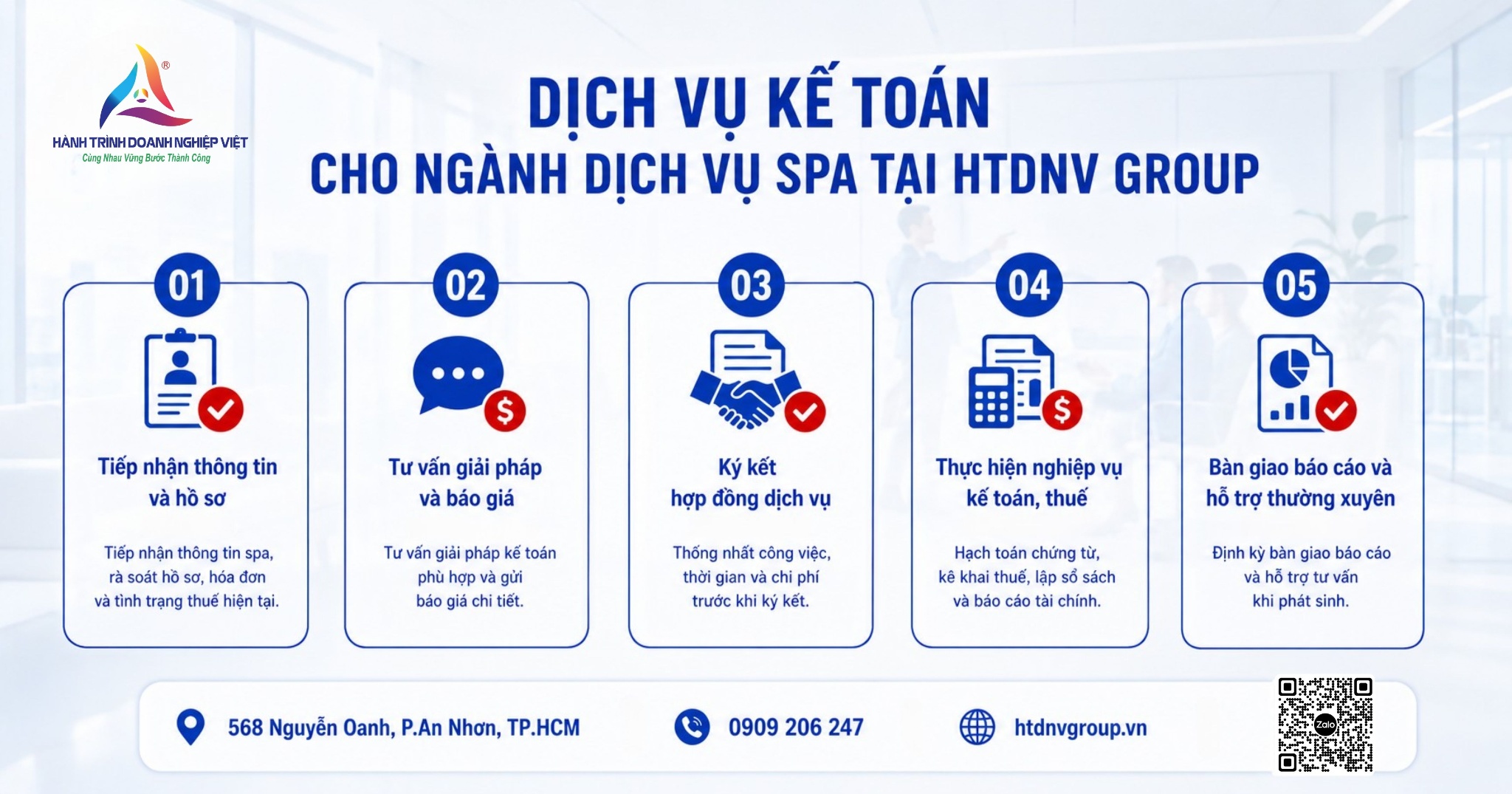 Dịch vụ kế toán cho ngành dịch vụ spa tại HTDNV Group