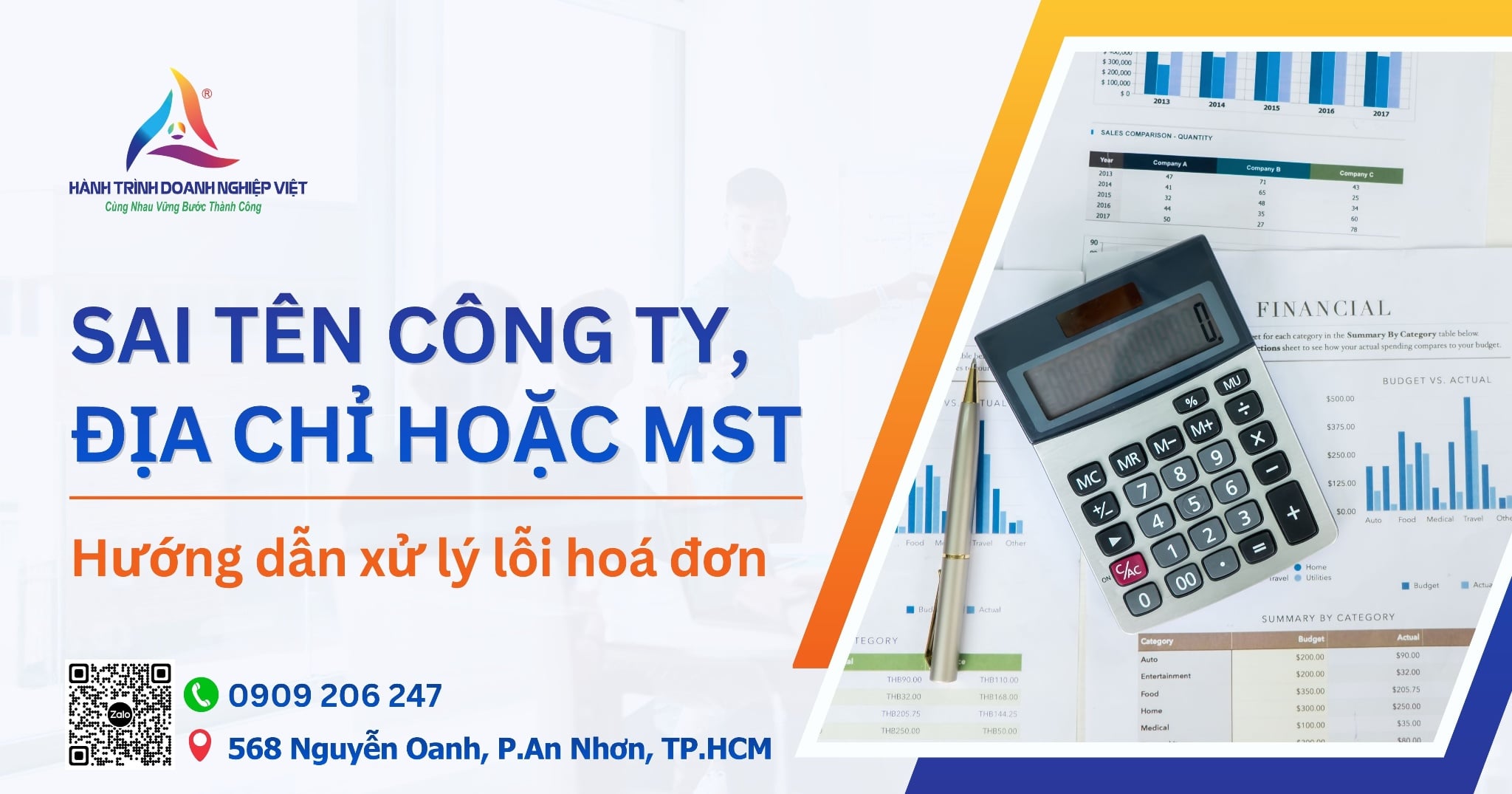 Hướng dẫn xử lý lỗi viết sai tên công ty, địa chỉ hoặc MST trên hóa đơn