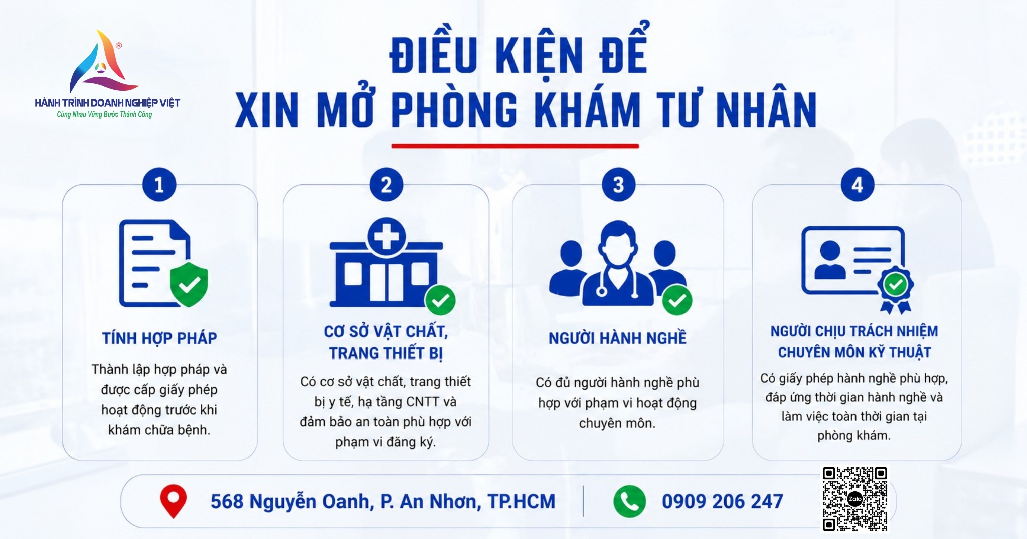 Điều kiện để xin&nbsp;mở phòng khám tư nhân mới nhất