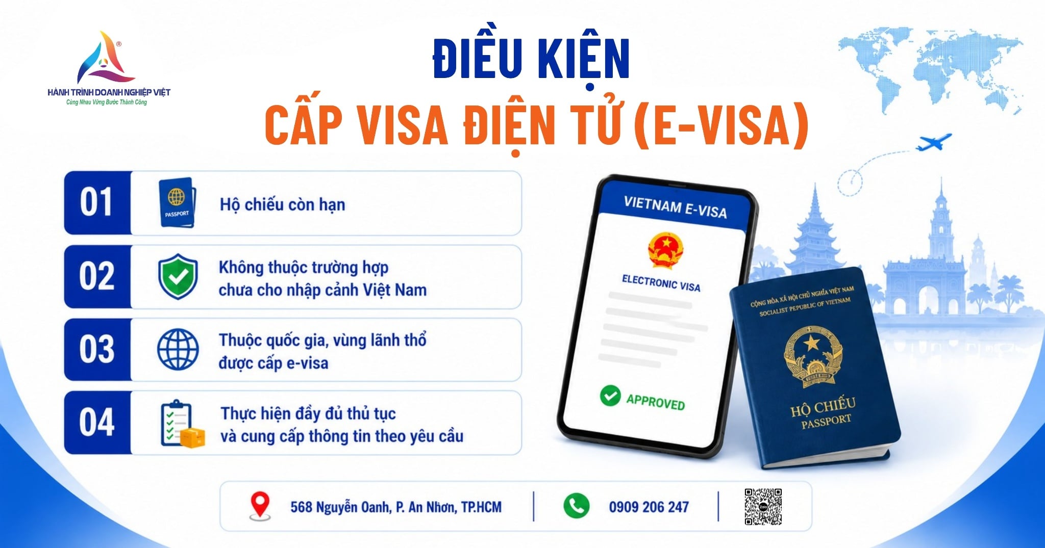 Điều kiện để được cấp visa điện tử (E-visa) Việt Nam