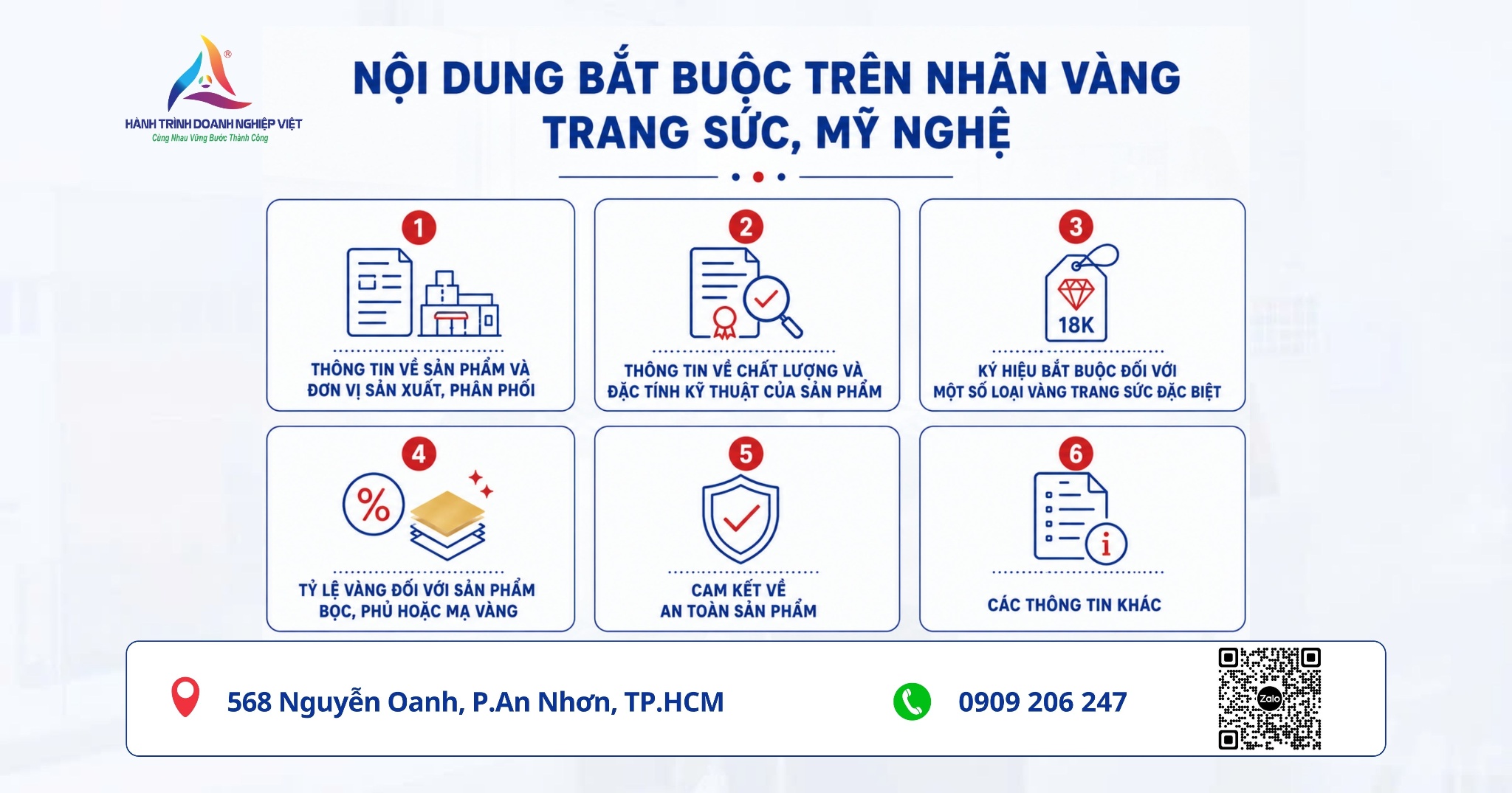 Tiêu chuẩn ghi nhãn sản phẩm trang sức vàng có bắt buộc không?