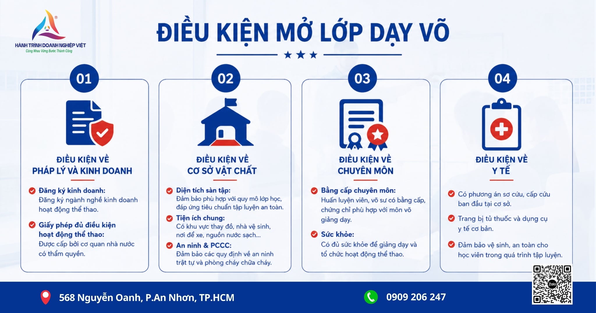 Mở lớp dạy võ có cần đăng ký kinh doanh không? Hồ sơ, thủ tục và giấy phép cần có