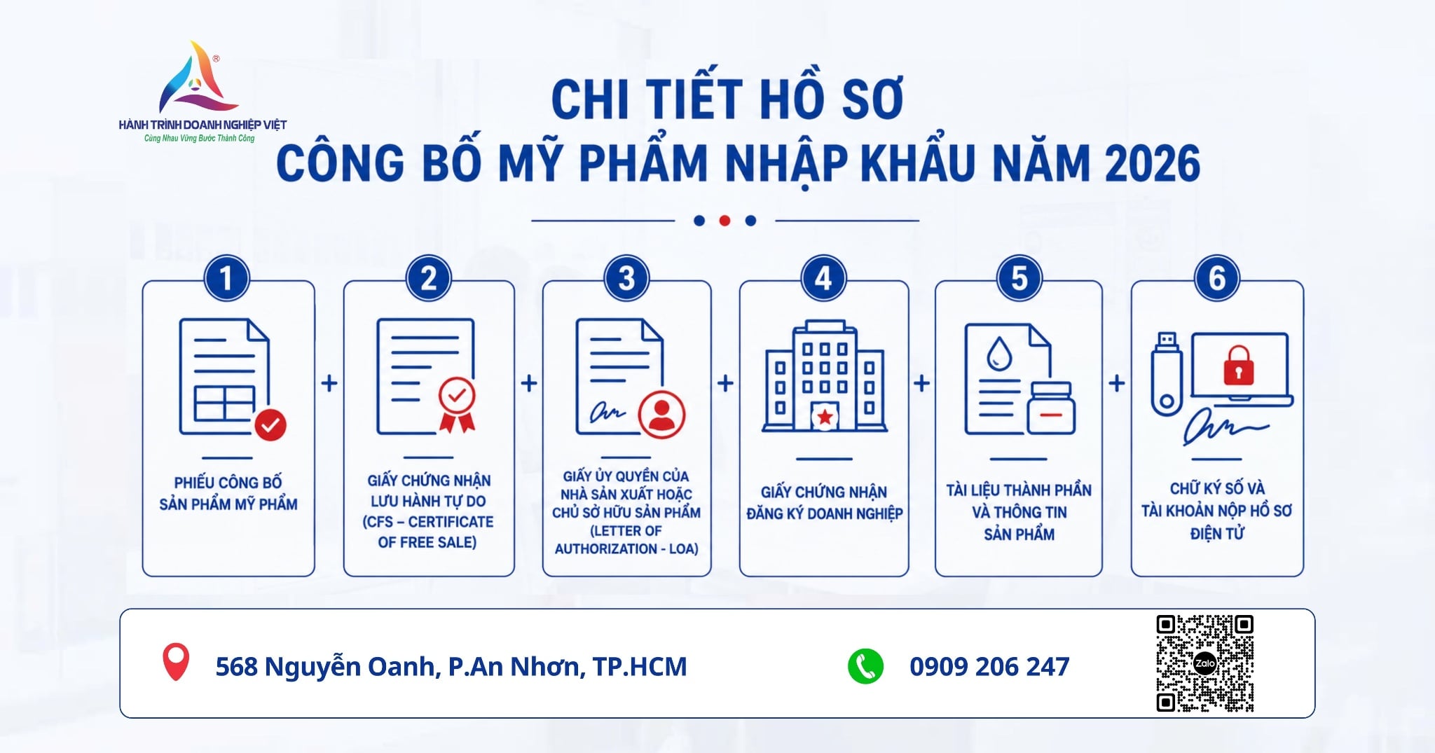 Chi tiết hồ sơ công bố mỹ phẩm nhập khẩu năm 2026