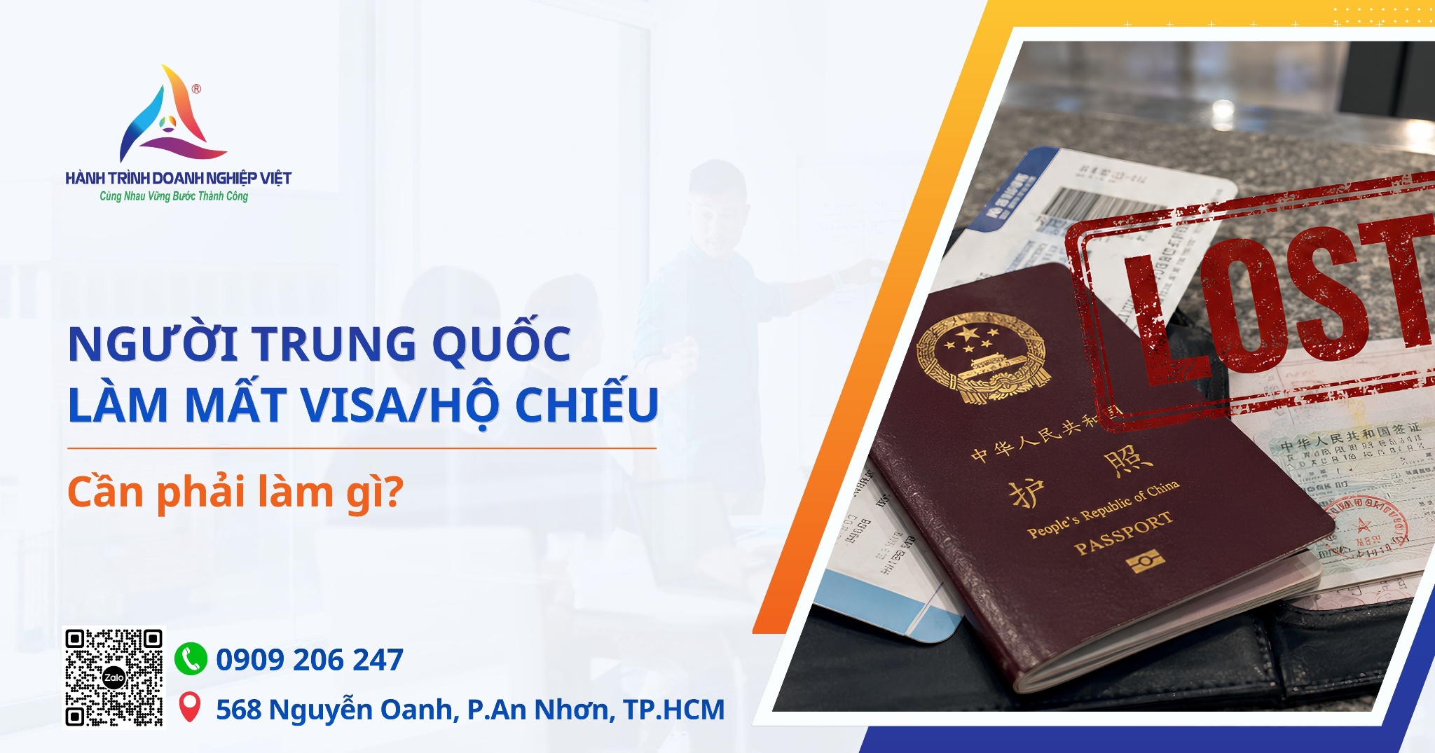 Người Trung Quốc làm mất visa/hộ chiếu cần làm gì?