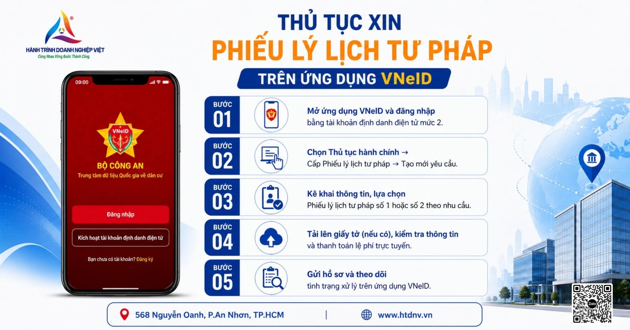 Thủ tục xin Phiếu lý lịch tư pháp trên ứng dụng VNeID