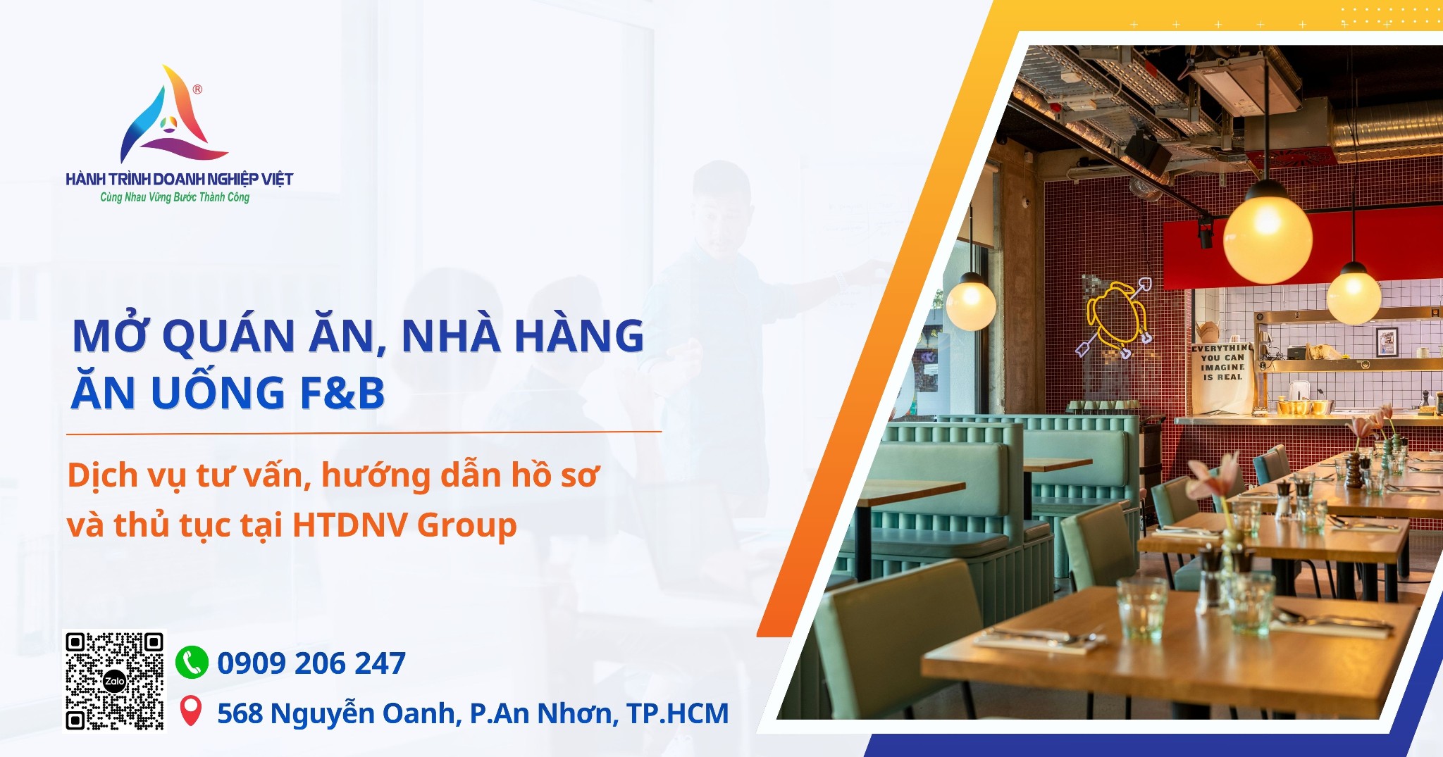 Dịch vụ tư vấn, hướng dẫn hồ sơ và thủ tục mở quán ăn, nhà hàng ăn uống F&B