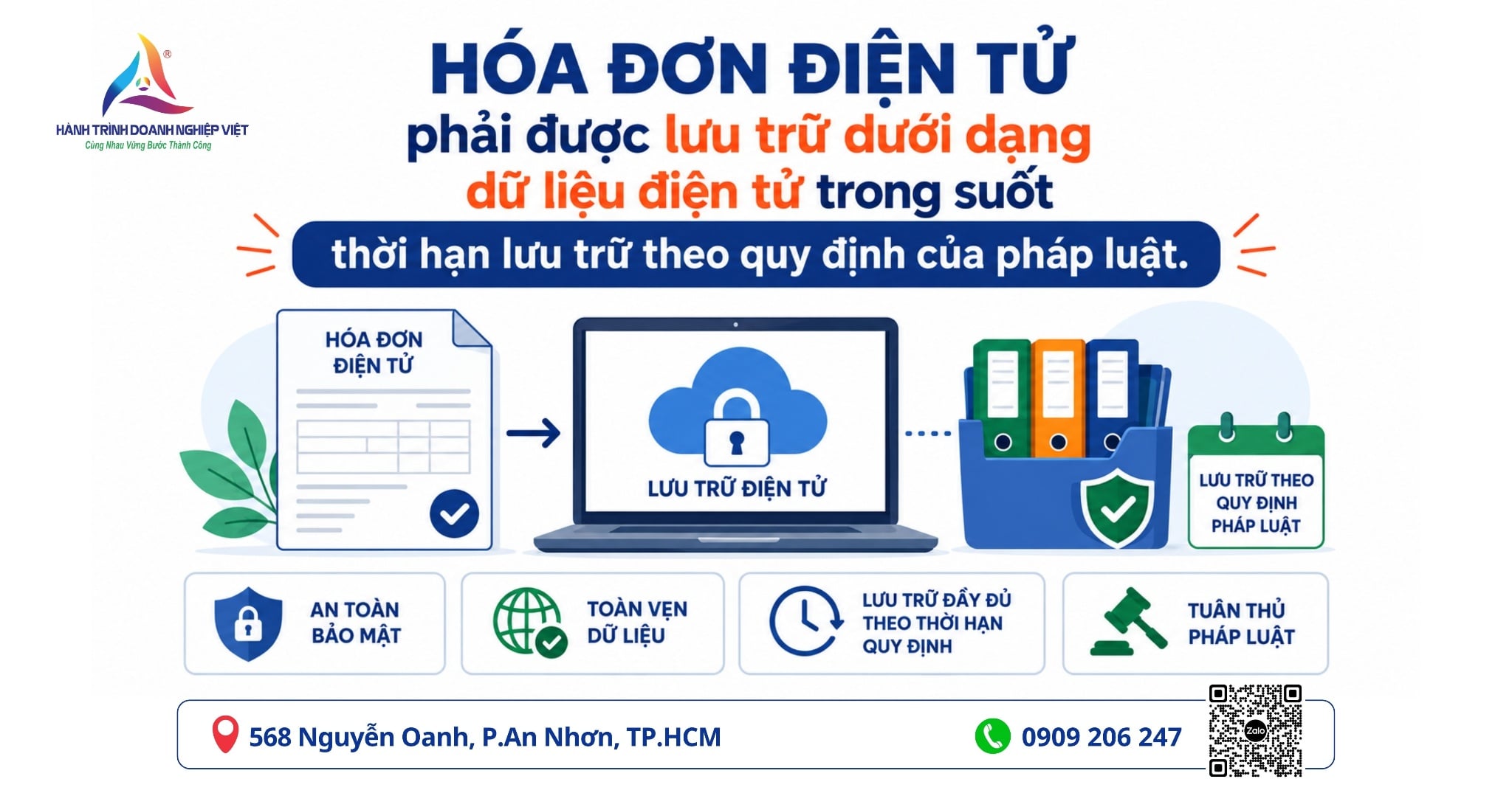 Hướng dẫn cách lưu trữ hóa đơn điện tử