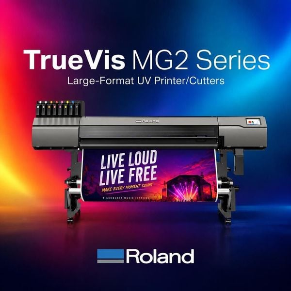 Roland ra mắt dòng máy in UV TrueVIS MG2 Series: Tạo giá trị cao, nâng cao hiệu quả