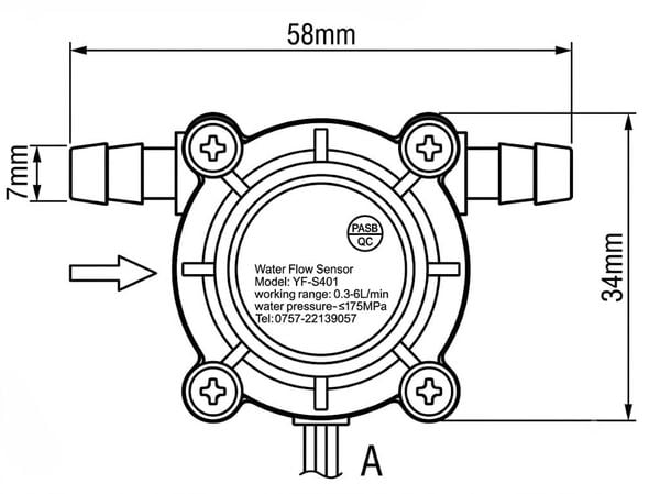 Cảm Biến Lưu Lượng Nước YF-S401