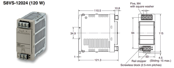 Bộ Nguồn Omron S8VS-12024