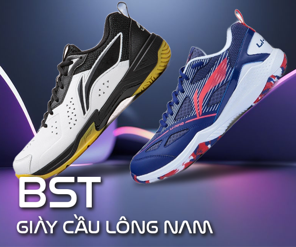 BST giày cầu lông nam chính hãng, bền bỉ, giá tốt nhất