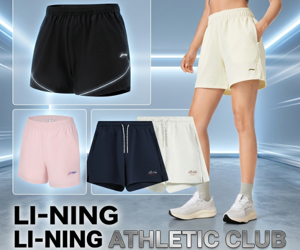 Gợi ý 5 mẫu quần short nữ Li-Ning thể thao, giá tốt nhất thị trường