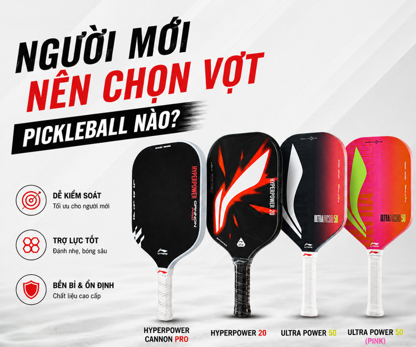 Người mới nên chọn vợt Pickleball nào? Top 6 cây vợt cực êm