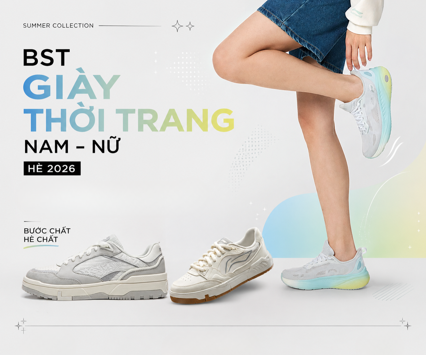 Đón đầu xu hướng BST giày thời trang nam - nữ hè 2026
