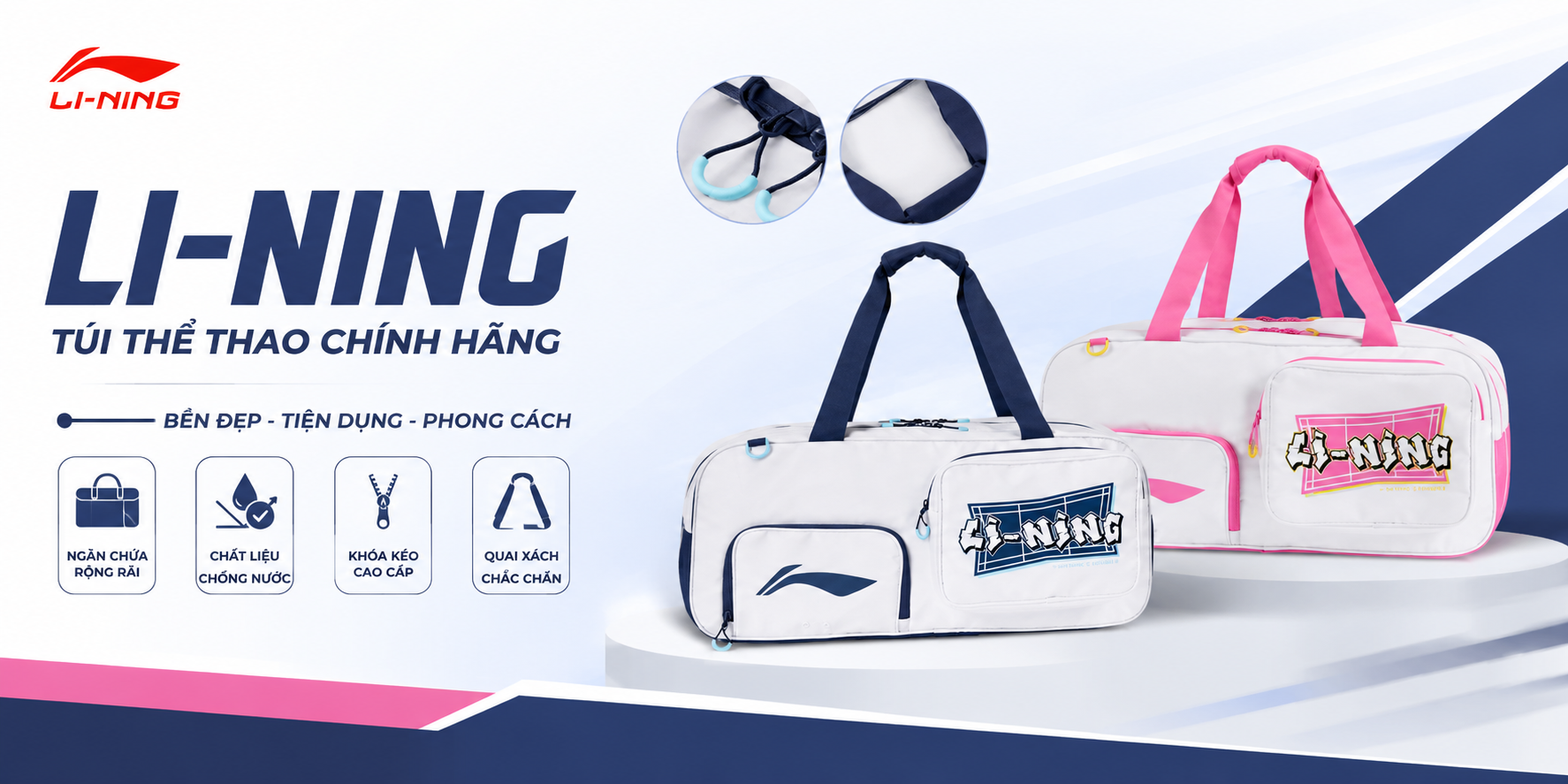 Túi Đựng Vợt Cầu Lông Li-Ning P-ABLW037 – Bảo Vệ Trang Bị, Nâng Tầm Phong Cách Khi Ra Sân